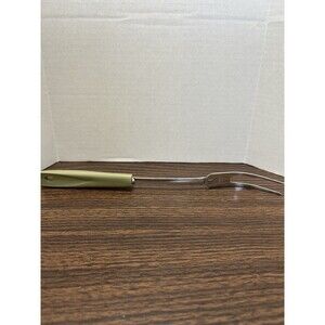 EKCO Chromium Plated Vintage Serving Fork Plastic Handle 11.5in